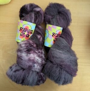 Superglo Fiber Merino Lace Fluff Hand Dyed Yarn